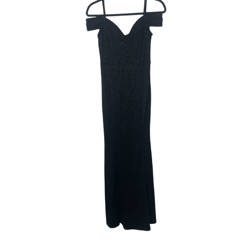 VfEmage‎ Black Strapless Maxi Dress *Q0352